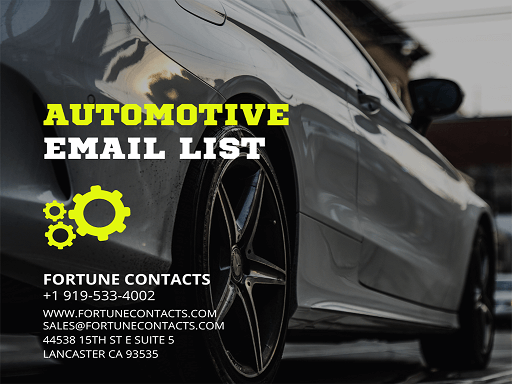 automotive email list image